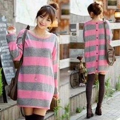 baju korea - sanny pink