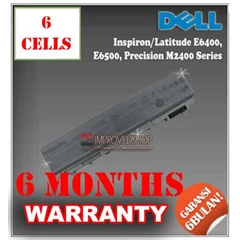 baterai/ batere/ battery dell inspiron/ latitude e6400, e6500, precision m2400, m4400, m6400, m6500 kw1/ compatible/ replacement