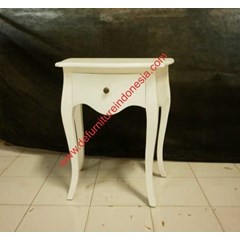 bedside table single drawer , painted furniture, indonesia furniture defurnitureindonesia dfribt-41