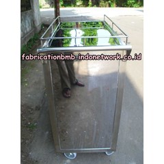 trolley kabinet stainless | trolley makanan | trolley stainless | food trolley | lemari trolley | trolley hotel | trolley laundry