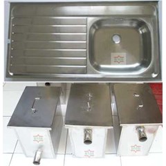 sink stainless | bowl sink | meja cuci piring | sink stainless | grease trap stainless | singgle bowl sink | double bowl sink | alat penyaring lemak | triple bowl sink | wastafel stainless