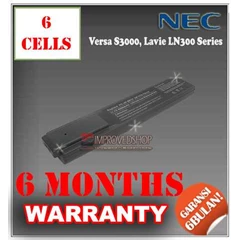 baterai/ batere/ battery nec versa s3000, s3000-350cmh, s3000-725cmh, lavie ln300/ 9db, ln300/ 9dw, ln500/ 9db, lavie n kw1/ compatible/ replacement