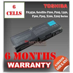 baterai/ batere/ battery toshiba satellite p200, p205, l350, l355, p300, p200d, p305, x200, x205 kw1/ compatible/ replacement