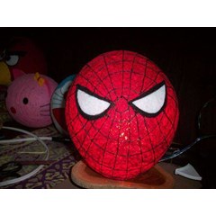 spiderman lamp craft