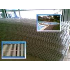 grating atau grill sebagai gutter, saluran over flow