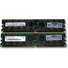 408855-b21 memory hp 16gb registered pc2-5300 2x8gb ddr2 memory kit