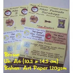 cetak brosur a6 promo murah fullcolor rp.135rb, -/ 1000 lembar
