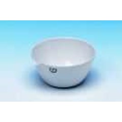 evaporating basin french shape, with spout, glazed flat bottom