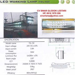 lampu led 50watt penangkap cumi ikan
