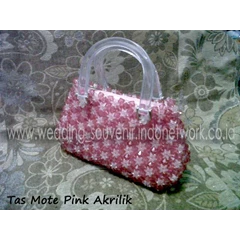 tas mote pink akrilik