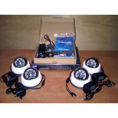 paket cctv 4 channel kamera resolusi tinggi sony effio-e 700tvl dvr h 264 murah