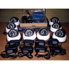 paket cctv 8 channel kamera resolusi tinggi sony effio e 700tvl, dvr h 264 murah