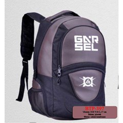 tas ransel backpack coklat hitam - btp397