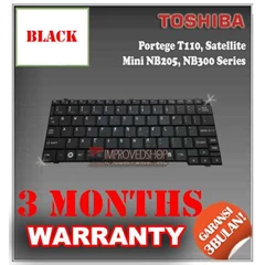 keyboard notebook/ netbook/ laptop toshiba portege t110, satellite mini nb205, nb300 original/ asli