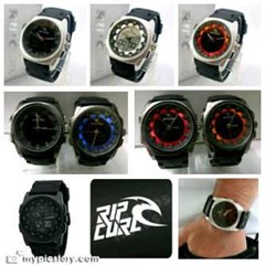 jam tangan unik, pria, sporty rip curl kaos