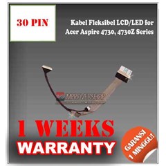 kabel/ cable fleksibel/ flexible lcd/ led notebook/ netbook/ laptop for acer aspire 4730, 4730z series original/ asli