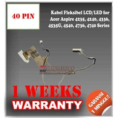 kabel/ cable fleksibel/ flexible lcd/ led notebook/ netbook/ laptop for acer aspire 4736, 4540, 4540g, 4235, 4240, 4336, 4535, 4535g, 4736g, 4736z, 4736zg, 4740, 4740g series original/ asli