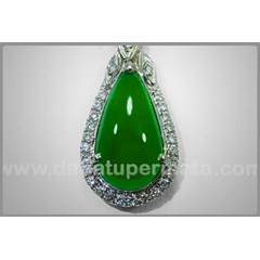 super beautifull fresh green apple jade birma type a ( li 021)