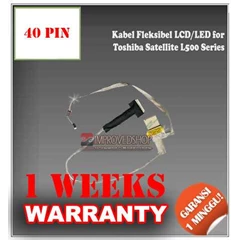 kabel/ cable fleksibel/ flexible lcd/ led notebook/ netbook/ laptop for toshiba satellite l500 series original/ asli