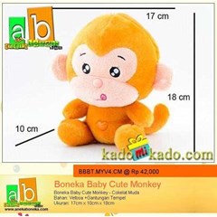 boneka monyet lucu