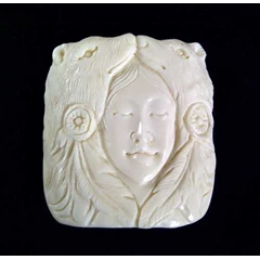 pendant bone carving