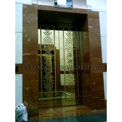 pintu lift stainless | pintu stainless | kontraktor lift | pabrikasi pintu lift