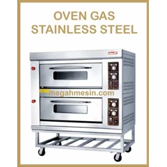 oven gas 2 deck 4 pan