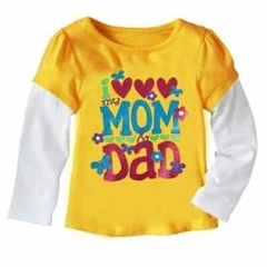 baby gap i love mom and dad
