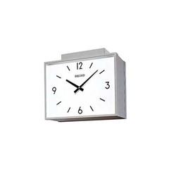 square double face clock