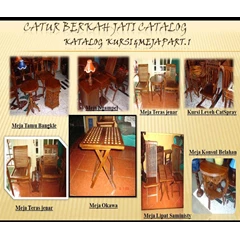 meja + kursi catur berkah jati