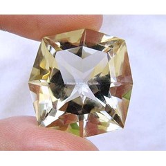 batu permata sparkling champagne citrine ( code: qz051)
