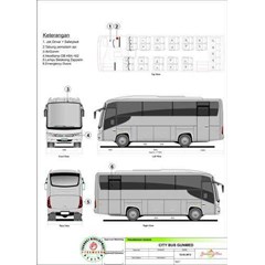 hino dutro 130 mdbl, micro bus dgn kapasitas 30 penumpang.