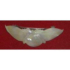 hairclip mother of pearl arts / penjepit rambut motif daun bunga