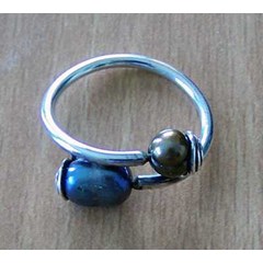 pearl silver ring / cincin perak dengan mutiara