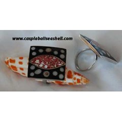 seashell jewelry art / cincin kerang stainless