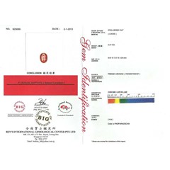 sparkling metalik padparadscha safir cristal ( pp 047)