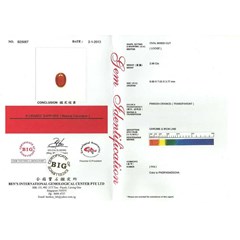 sparkling luxury padparadscha sapphire crystal ( pp 051)