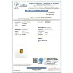 sparkling golden yellow safir ( spc 097)