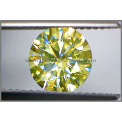 sparkling yellow canary diamond moissanite coated ( dm 034)
