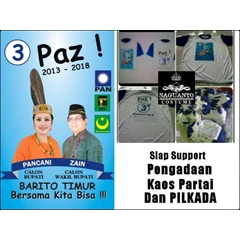 kaos partai / kaos pilkada