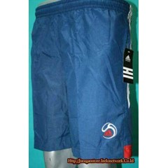 celana parasut adidas navy list putih