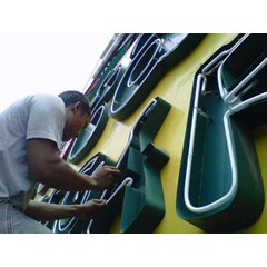perbaikan lampu neon sign total buah