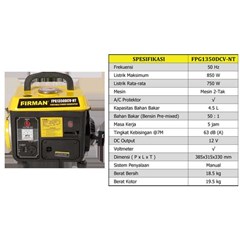 genset firman dcv-nt 700w