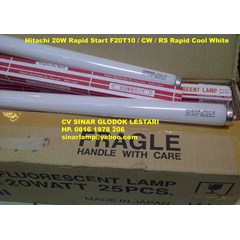 lampu fluorescent tl hitachi 20w rapid start f20t10 cw rs