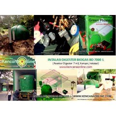 instalasi biogas bd 7000l - biogas installation bd 7000l