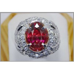 sparkling hot red spinel cristal no heat ( rsl 005)