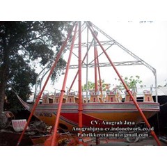 mainan pasar malam kapal ayun dewa ruci jumbo