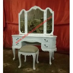 furniture jepara 3 mirror fly dressing table furniture indonesia | defurnitureindonesia dfridt-30