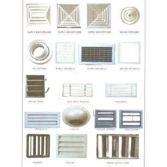ducting tdf, flange, aksesories ducting. diffuser, grille , louvre dll