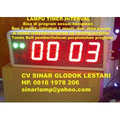 lampu timer interval display